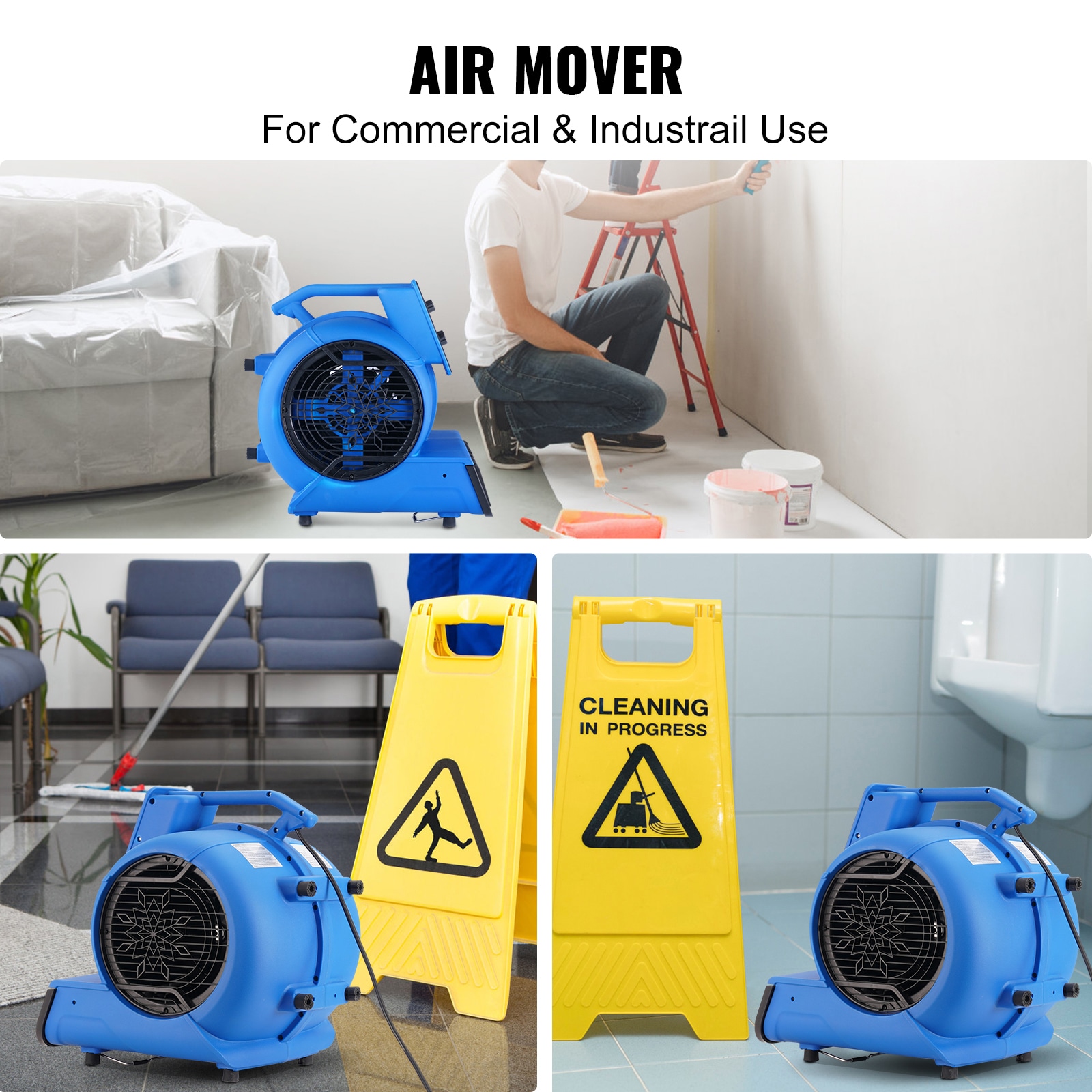 Floor Blower Air Mover Fan For Carpet Drying And Cooling_voghion.com